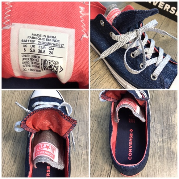 Converse Ctas Double Tongue OX Midnight Navy W - Picture 7 of 7